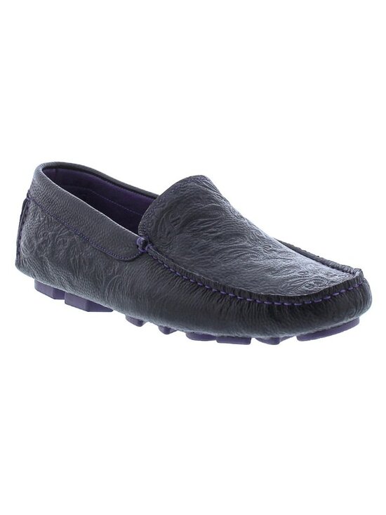Robert Graham Mens Shoreline Driving Leather Loafer Shoes Black Size US 8.5 M main image 8